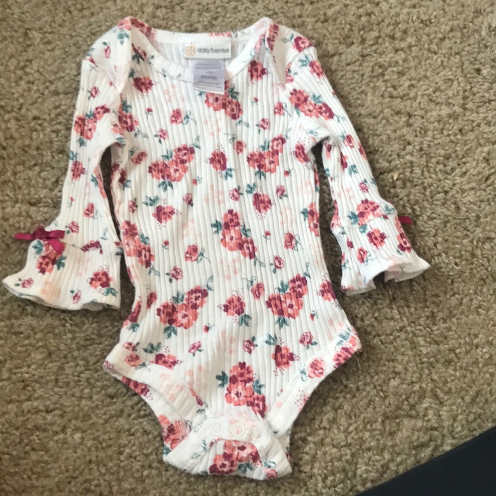 A floral long sleep onesie